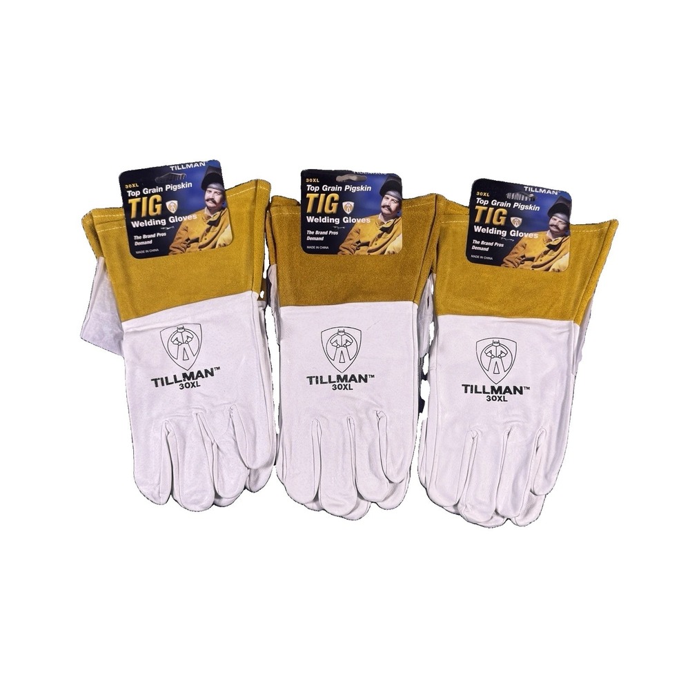 Tillman Top Grain Pigskin TIG Welding Gloves 30XL, 3 pair